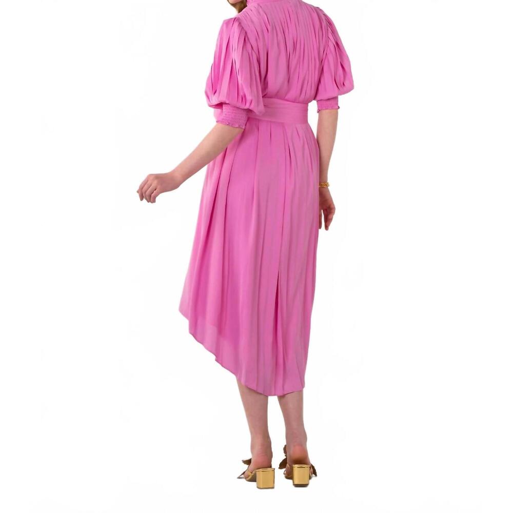 NEW EMILY MCCARTHY rowan dress in fuchsia pink - Picture 3 of 5